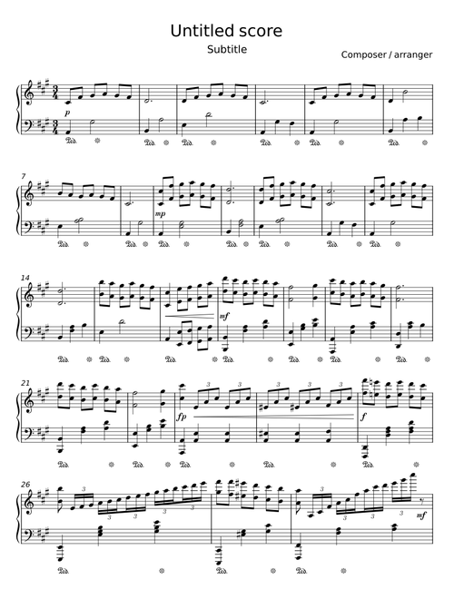 Untitled score