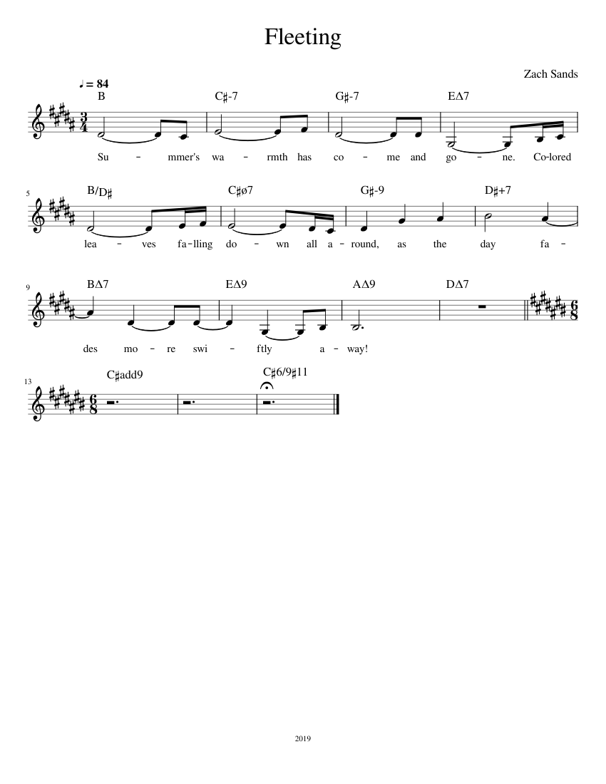 fleeting-sheet-music-for-vocals-solo-musescore