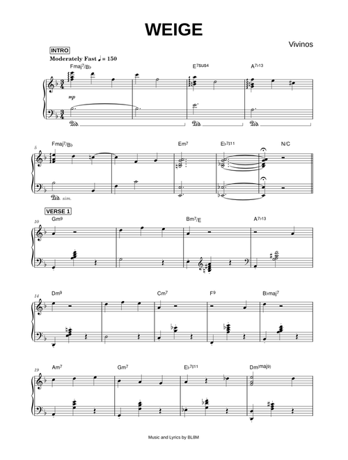 Weige - Vivinos (Piano)