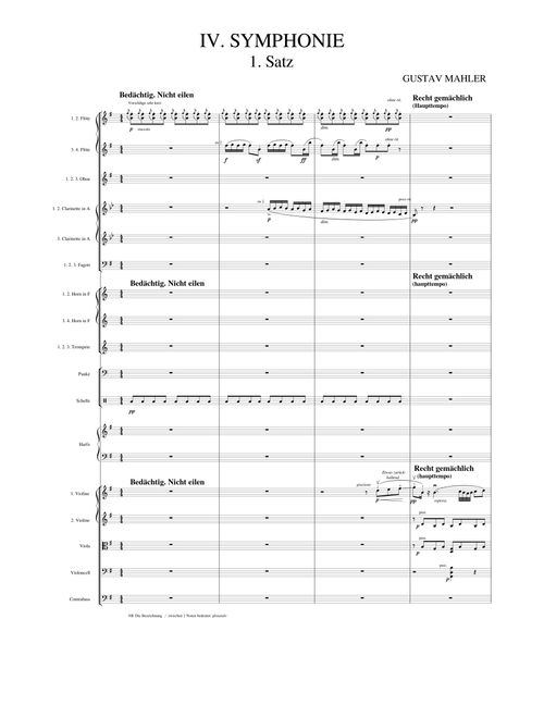 Mahler Symphony No. 4, 1st Movement