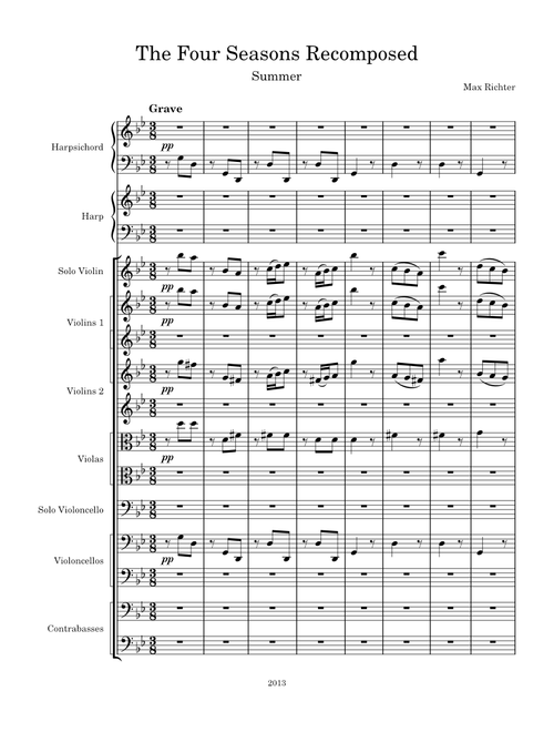 The Four Seasons Recomposed - Summer