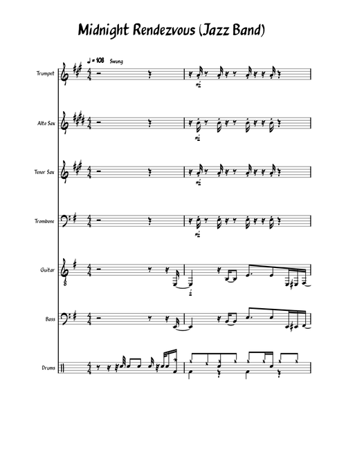 Midnight rendezvous – Casiopea Casiopea - Midnight Rendezvous for Jazz Band
