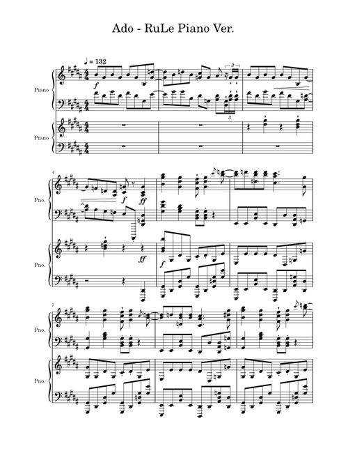 Ado - RuLe Piano Ver.