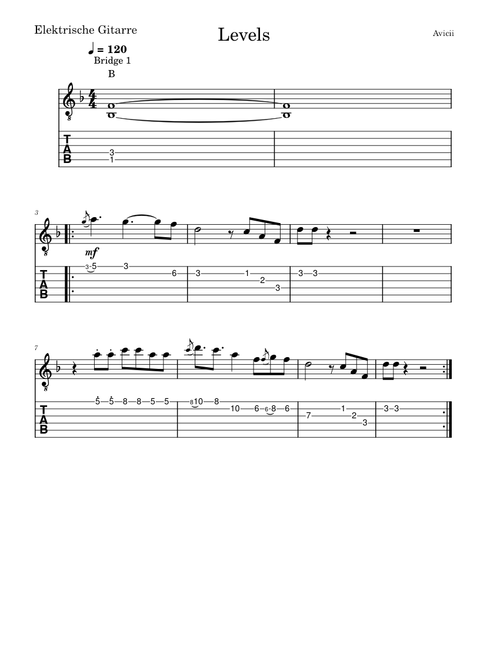 Levels – Avicii levels 1-El Gitarre