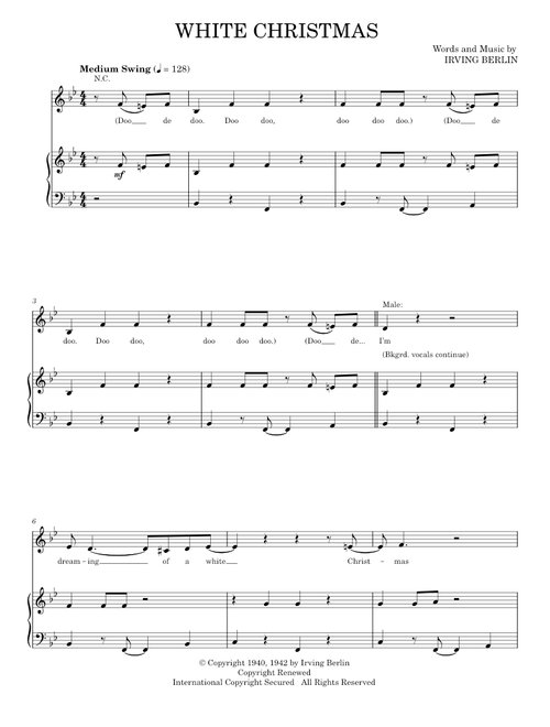 White Christmas - Michael Bublé (Piano Vocal)