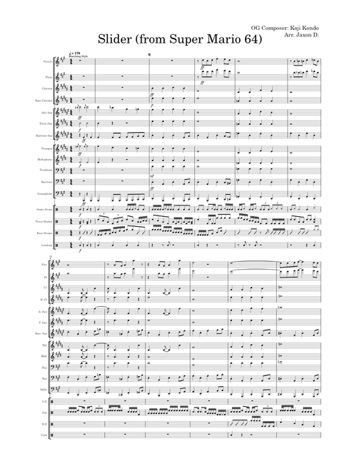 Slider – Koji Kondo for marching band