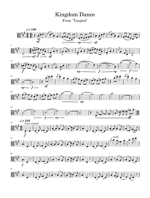Kingdom Dance – Alan Menken - Viola