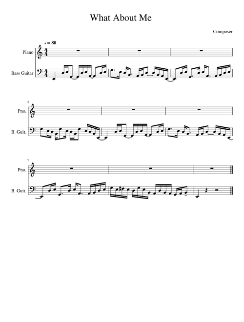 What About Me Bass Practice