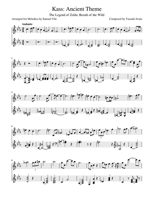 "Kass: Ancient Theme" for Melodica — Yasuaki Iwata