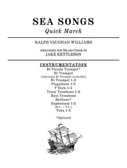 Sea Songs (Arr. Arranger) - Ralph Vaughan Williams (Brass Ensemble)