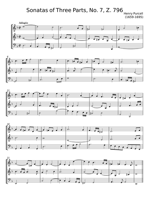 Golden Sonata in F-Dur from '10 Sonatas in Four Parts - No.9 Z.810' - Henry Purcell