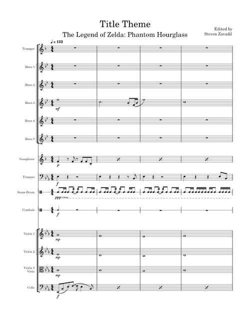 Title Theme - The Legend of Zelda: Phantom Hourglass – Kenta Nagata
