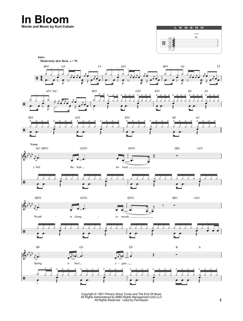 In Bloom - Nirvana (Drum Transcription)