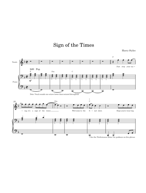 Sign of the Times – Harry Styles