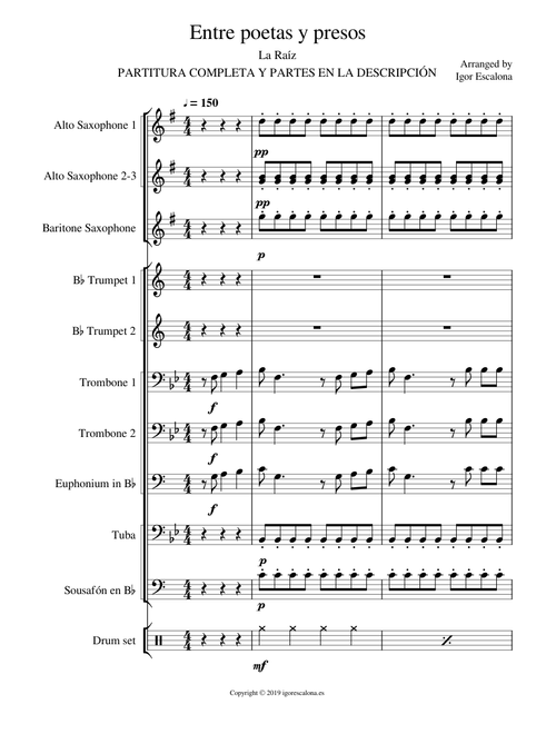 🎼 Entre poetas y presos para charanga 🎺 La Raíz