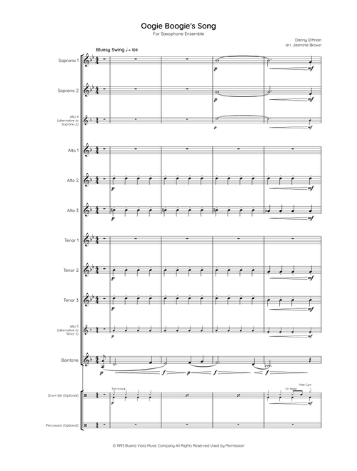 Oogie Boogie's Song (Arr. Jasmine Brown) - Danny Elfman (Woodwind Ensemble)