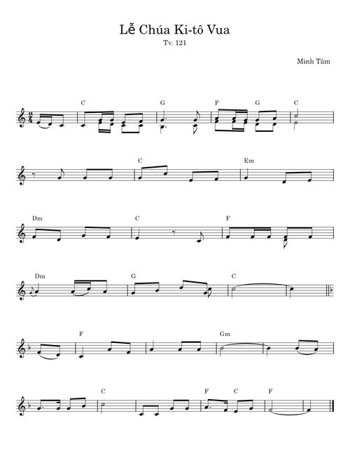 Lễ Chúa Ki-tô Vua - Minh Tâm