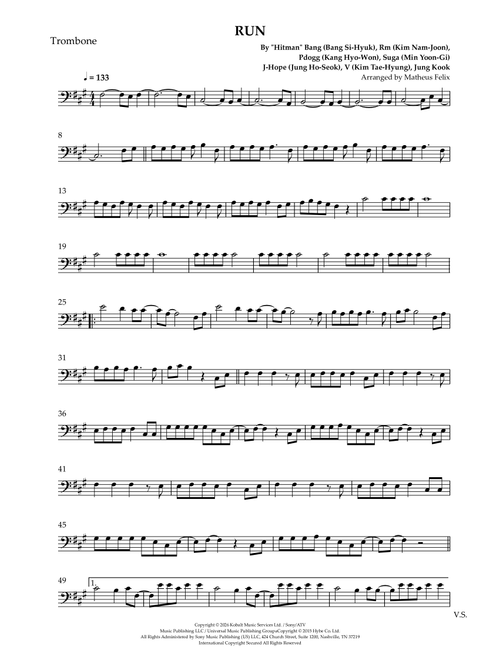 Run (Arr. Matheus Felix) - BTS (Trombone Solo)