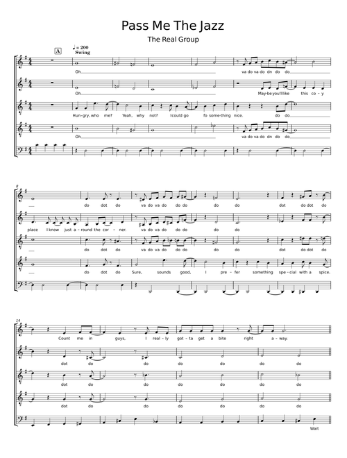 Pass Me The Jazz - The Real Group