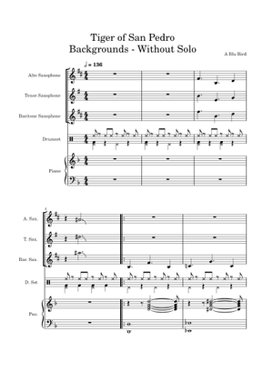 Tiger of San Pedro Big Band Arrangement Sheet Music with Chords