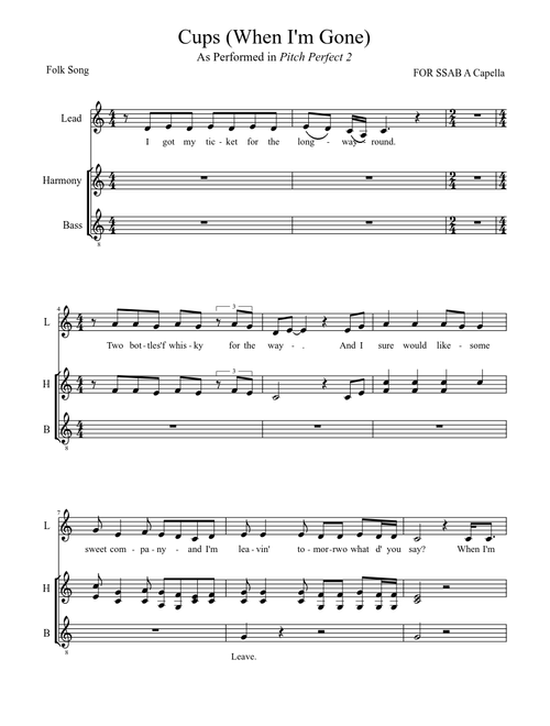 Cups (When I'm gone) - Pitch Perfect 2