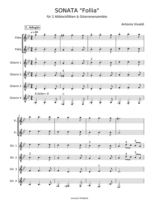 La Follia from Sonata Op.1 No 12/RV 63 - Antonio Vivaldi
