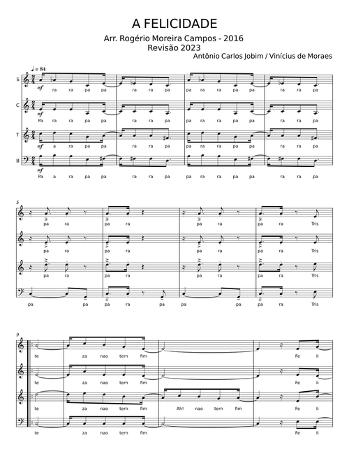 A felicidade - Antônio Carlos Jobim