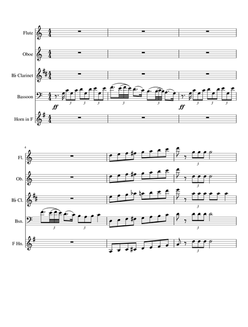 Totoro Melody Woodwind Quintet