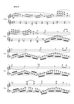 Final Fantasy XIII - Blinded by Light (Piano) Sheet Music for