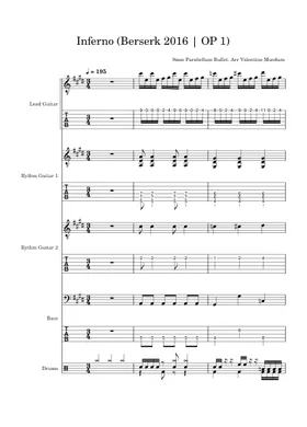 Free 9mm Parabellum Bullet sheet music | Download PDF or print on Free 9mm Parabellum Bullet sheet music | Download PDF or print on