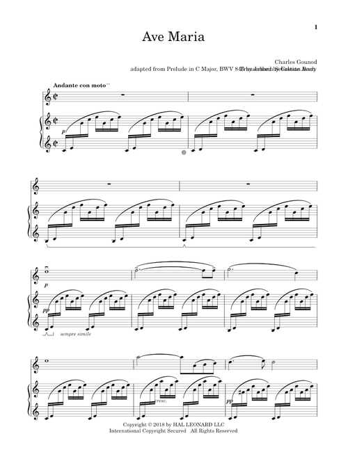 Ave Maria - Johann Sebastian Bach (Violin and Piano)
