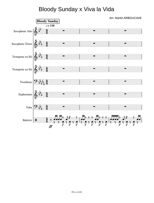 Bloody Sunday x Viva la Vida - (Brass Band)