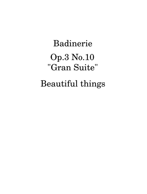 Badinerie-Beautiful things Op.3 No.10 (Large Ensemble)