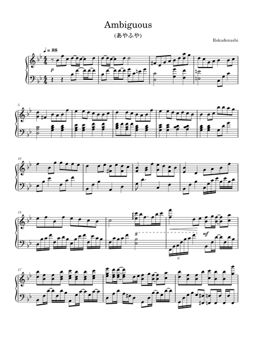 lolnoobtest91 | Free sheet music | Download PDF or print on