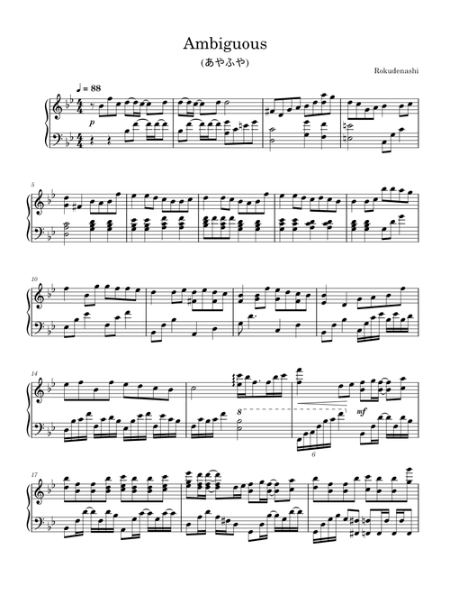 lolnoobtest91 | Free sheet music | Download PDF or print on