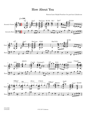 Free How About You by Burton Lane sheet music | Download PDF or
