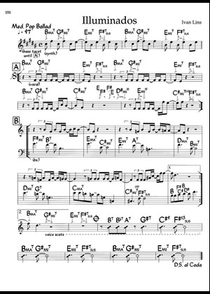Iluminados - Ivan Lins Sheet Music with Chords for Piano (Solo