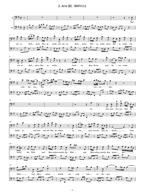 BWV111/2. Aria (B)