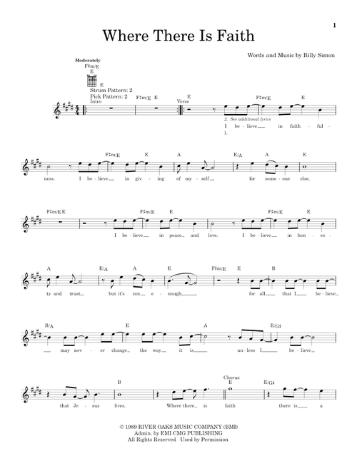 Where There Is Faith - 4Him (Easy Guitar)