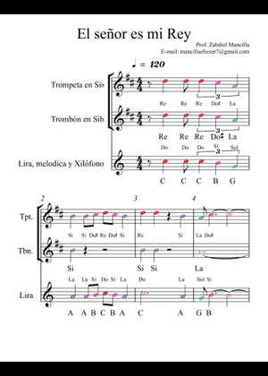 El Señor es mi rey – Tony Pérez EL SEÑOR ES MI REY Sheet Music for ...