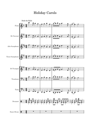 Trombone Caroling - Christmas Carols for Trombone Quartet Sheet