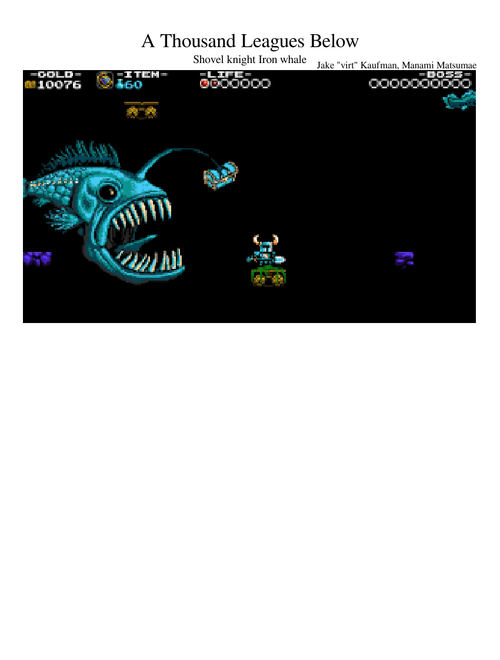 Shovel Knight: a Thousand Leagues Below