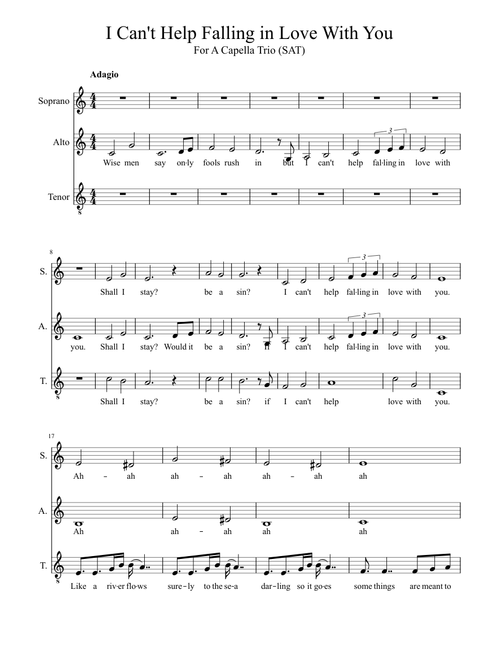 Can't Help Falling In Love (a cappella)