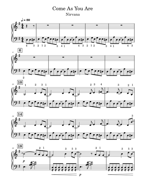 come as you are – Nirvana 5