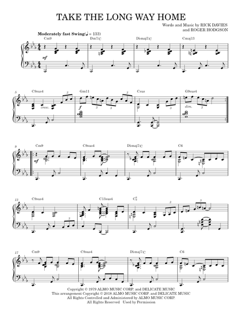 Take the long way home - Supertramp (Piano Solo)