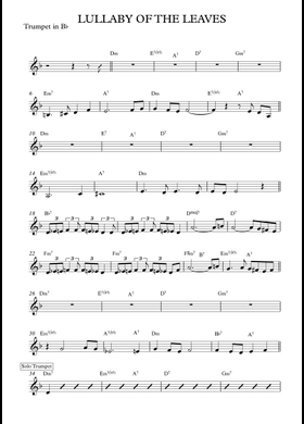 Free Lullaby Of The Leaves by Gerry Mulligan sheet music