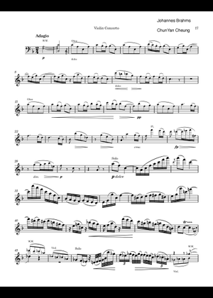 Concerto for Violin and Orchestra, Op. 77 Movement II – Johannes
