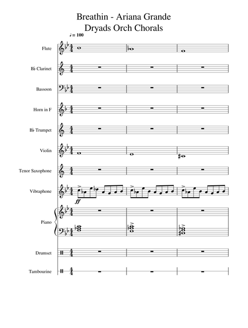 Breathin - Ariana Grande (Dryads Orch Chorals)