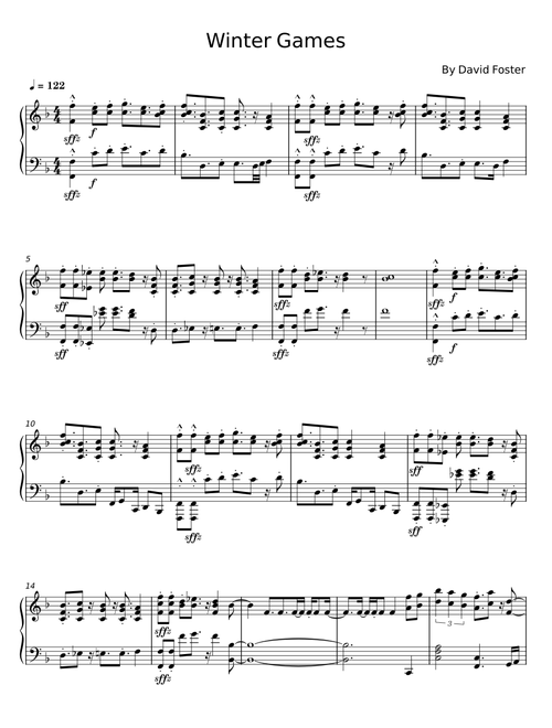 Winter Games - David Foster