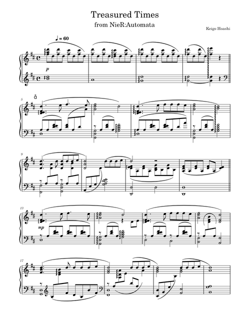 "Treasured Times" - Keigo Hoashi (from NieR: Automata)